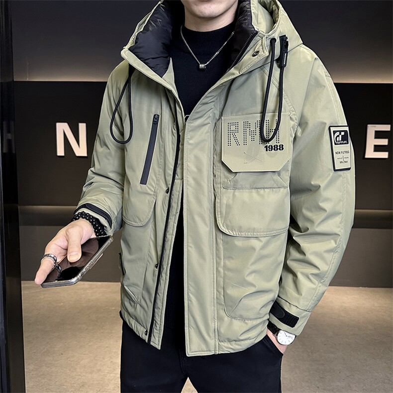 标50白鸭绒户外工装羽绒服男2025新款冬季外套C317-Y6810-P235,男装羽绒服,电商C317