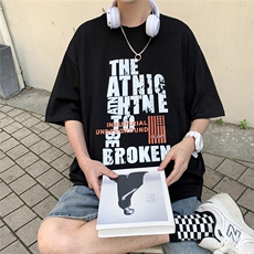 夏季大码中性风青少年百搭宽松t恤短袖半袖体恤潮A422-1-DT10-P28，男装T恤，电商A422-1