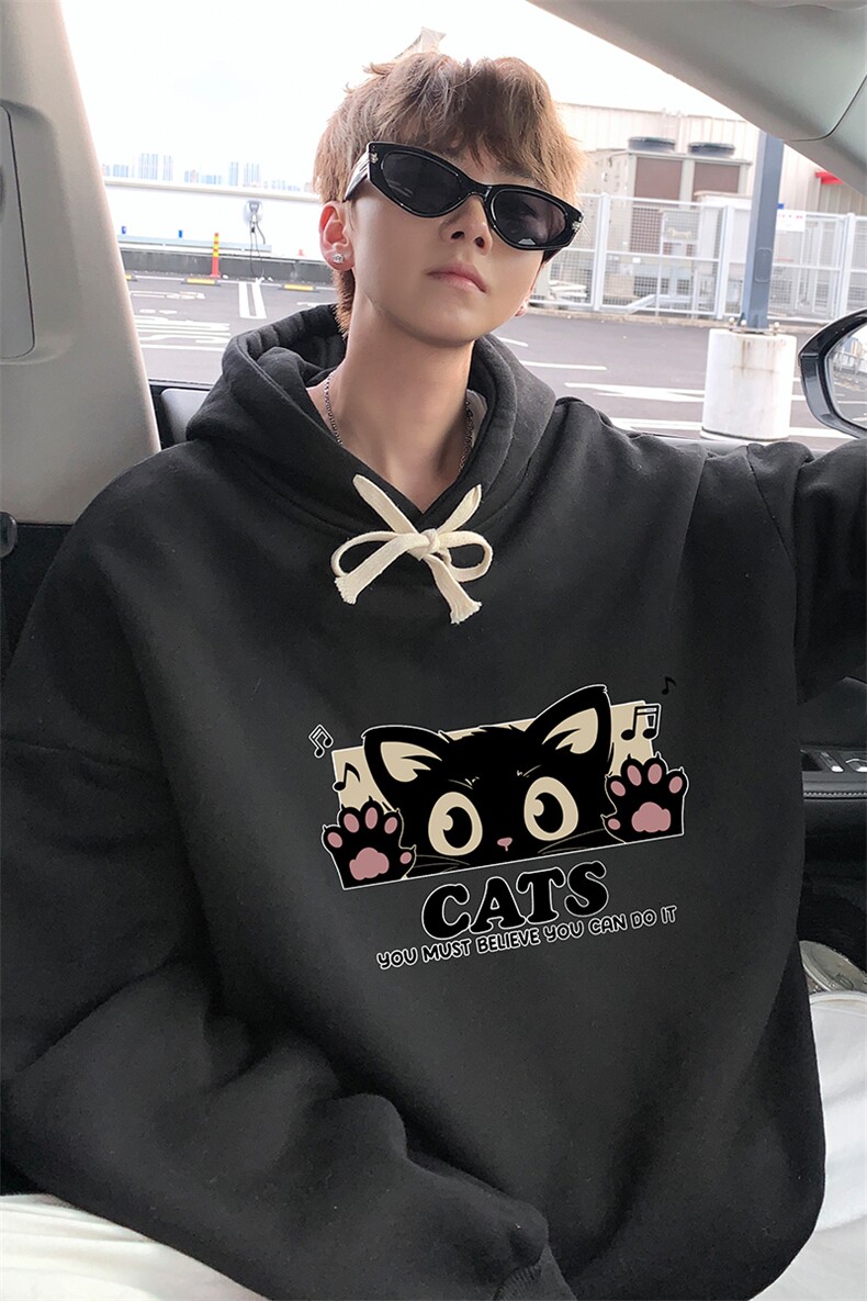 8XL连帽卫衣男大码胖子帽衫大号运动服WY2389-P35加绒款-P40,男装卫衣,电商A040