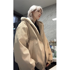 PU皮座山雕男女休闲复古棉衣外套加绒保暖仿兔毛棉服MF3677-特P98，男装棉衣，电商B295