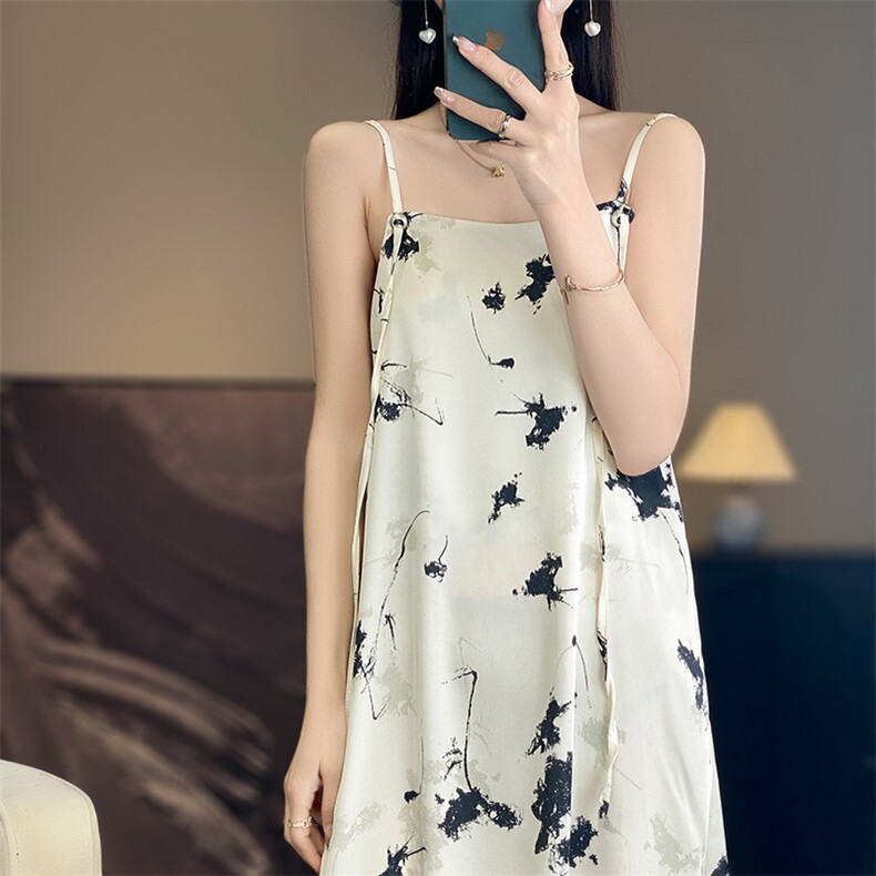 现货设计师吊带时尚汉服衬衫明制夏季宽松中长连衣裙2025内搭,女装连衣裙,佳绒高端店