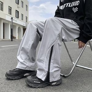美式高街机能阔腿裤冲锋裤男夏季薄款潮牌宽松休闲长裤 K7304-P35图片