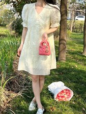 夏季工艺泡泡纱公主裙，其它，迎盈柳韵