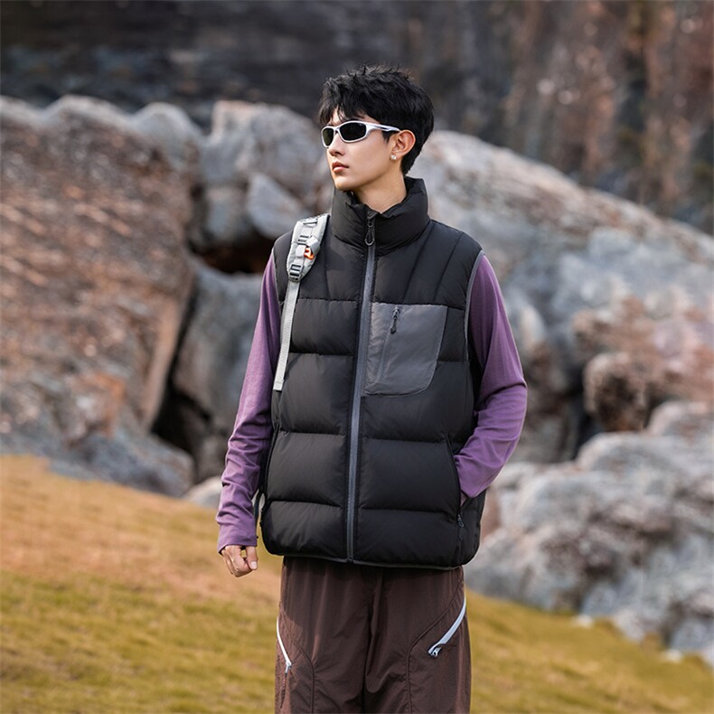 311B-1-YZ-5208-P162控239潮牌厚款羽绒马甲抗皱风防泼水抗静电，女装马甲，星座311B-1