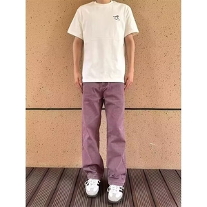 1506-1/K99081/P39港风潮男夏季新款牛仔裤嘻哈ins潮高街潮流图片