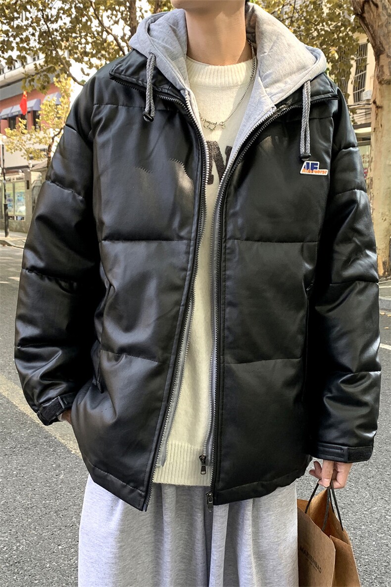冬季假两件衣男ins潮流加厚面包服外套韩版情侣服W2008-P85,男装棉衣,星座512-4