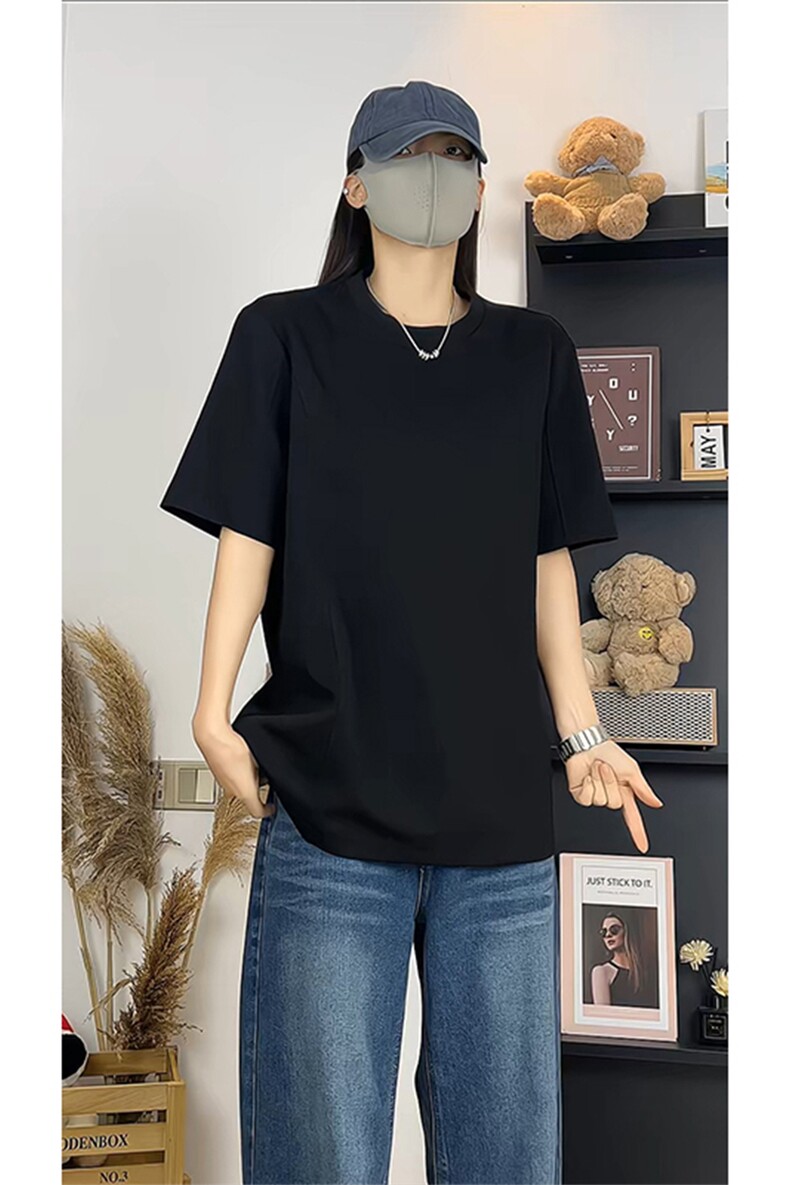 日常短袖T恤男女宽松型圆领显瘦百搭休闲风简约上衣T3704-特价P24,男装T恤,电商A007