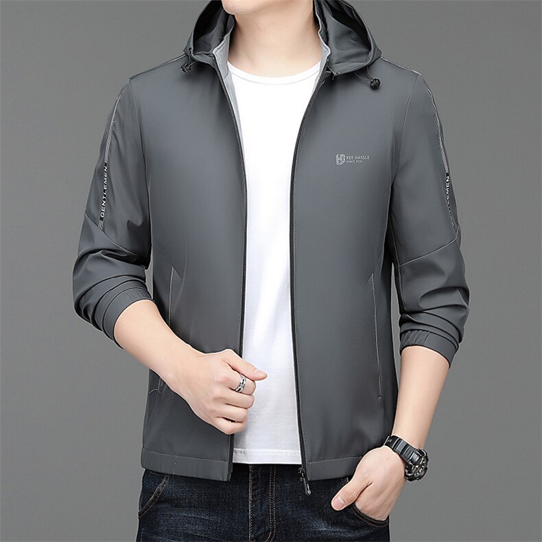 DW23007春季新款2023年男士休闲长袖简约青年夹克商务外套P95,男装夹克,电商B360