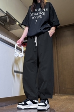 宽松舒适垂感慵懒裤复古格调薄款街头休闲百搭裤子K199TP45控75，男装休闲裤，电商A102B