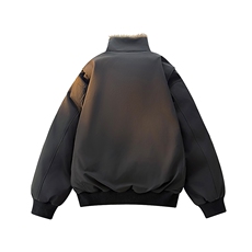 新款座山雕美式复古显高立领棉服外套加绒高领棉衣MY2584P100，男装棉衣，电商A128