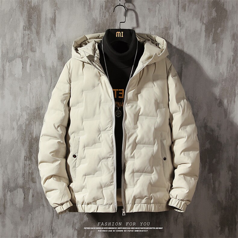 2020冬季新款日系大码加厚休闲保暖棉衣连帽外套男M733-P85图片