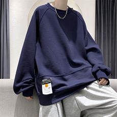 秋季时尚大码情侣男士套头圆领华夫格长袖T恤XJ555P65限88，男装T恤，电商A089-1