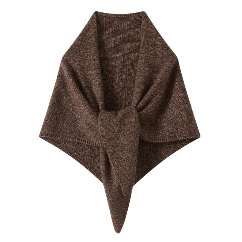 2025秋冬百搭时尚简约加厚三角巾针织衫，围巾，东远绒业