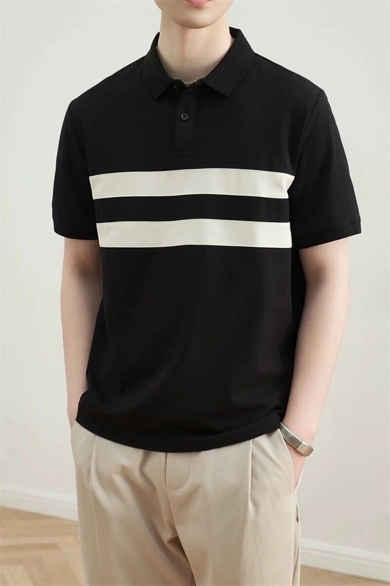 网图现货夏季新款拼色polo衫男短袖T恤TX07P55控78,男装T恤,电商B276A