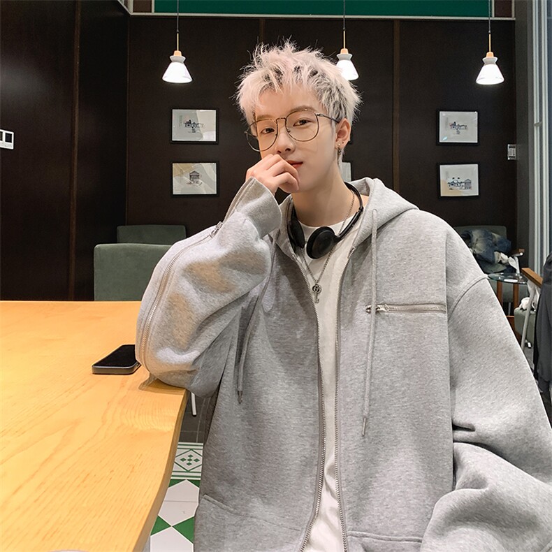 B225-仔仔图-A6455--P70--X88--拉链开衫卫衣--聚酯纤维,男装卫衣,电商B225