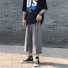 夏季工装休闲裤韩版宽松直筒ins七分百搭裤1211-特批20,男装休闲裤,星座718-1