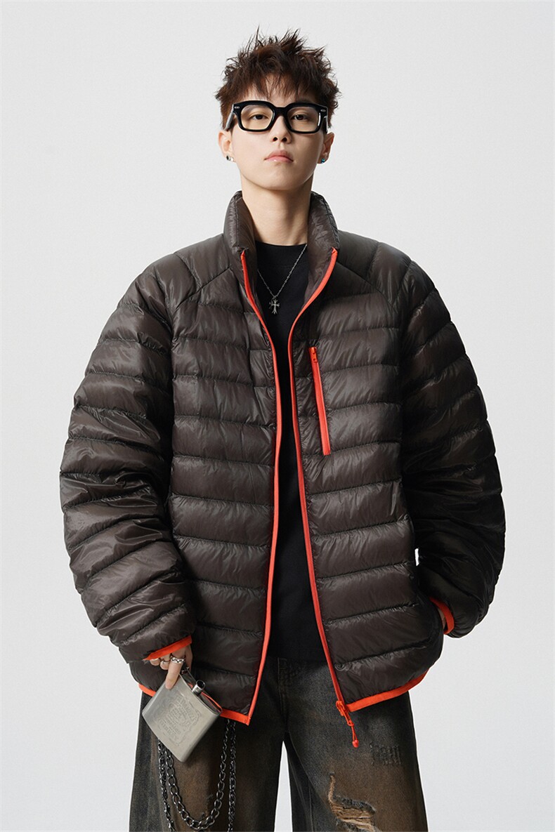 可二开轻便90绒白鸭绒M-5XL大码锦纶羽绒服男78188P238控328,男装羽绒服,星座227-7