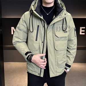 标50白鸭绒户外工装羽绒服男2025新款冬季外套C317-Y6810-P235图片