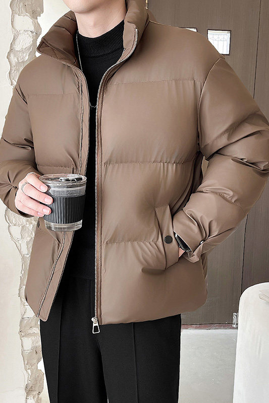 轻熟风~冬季短款面包服皮棉衣E002/P125,男装棉衣,电商B331