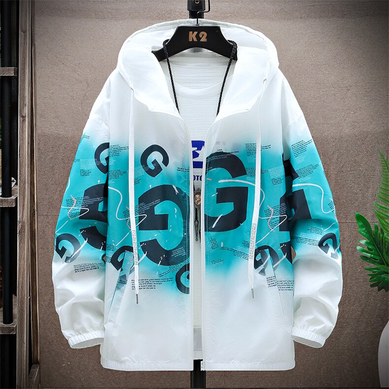 渐变冰丝防晒服夏季薄款户外防紫外线透气夏防晒衣服A438-08-P30,男装防晒衣,电商A438