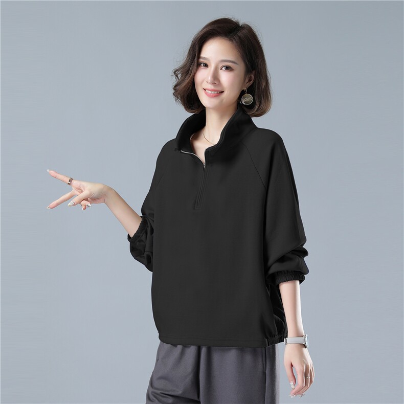 2022秋款加厚新品套头卫衣427款,女装卫衣/绒衫,秋牧寒烟