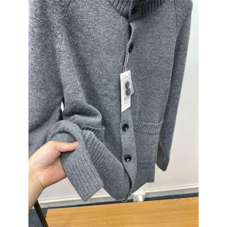 高品舒芙蕾针织开衫高领毛衣毛衫绵羊毛宽松上衣男女A1085-P85,男装针织衫/毛衣,星座1505