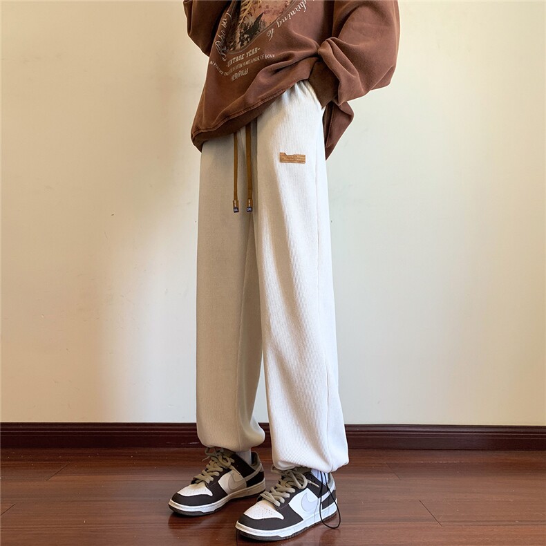 学生青少年2024束脚直筒拖地裤宽松休闲裤运动裤卫裤WK38/P45,男装休闲裤,星座506