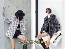 小香风格子外套，其它，春语雨桐