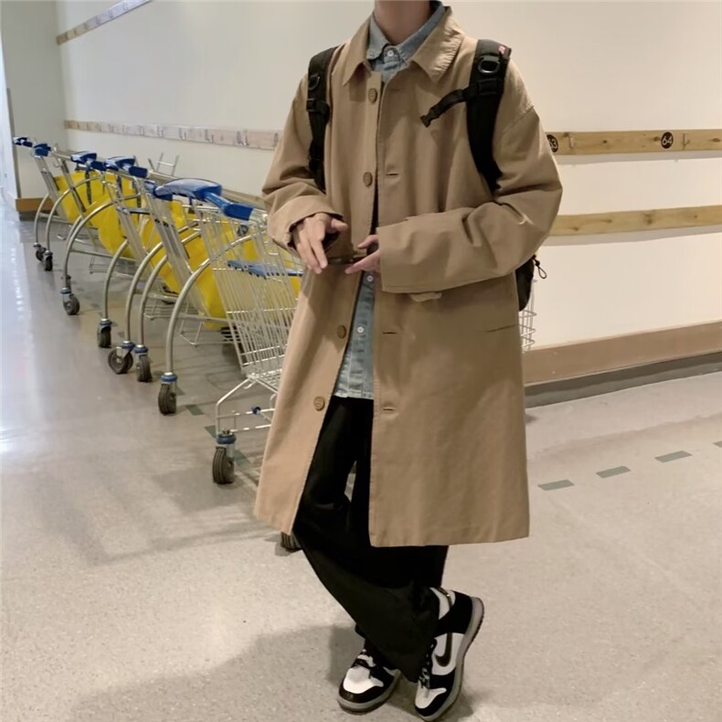 港风休闲男士风衣中长款FZ12P45,男装风衣,星座1116-2