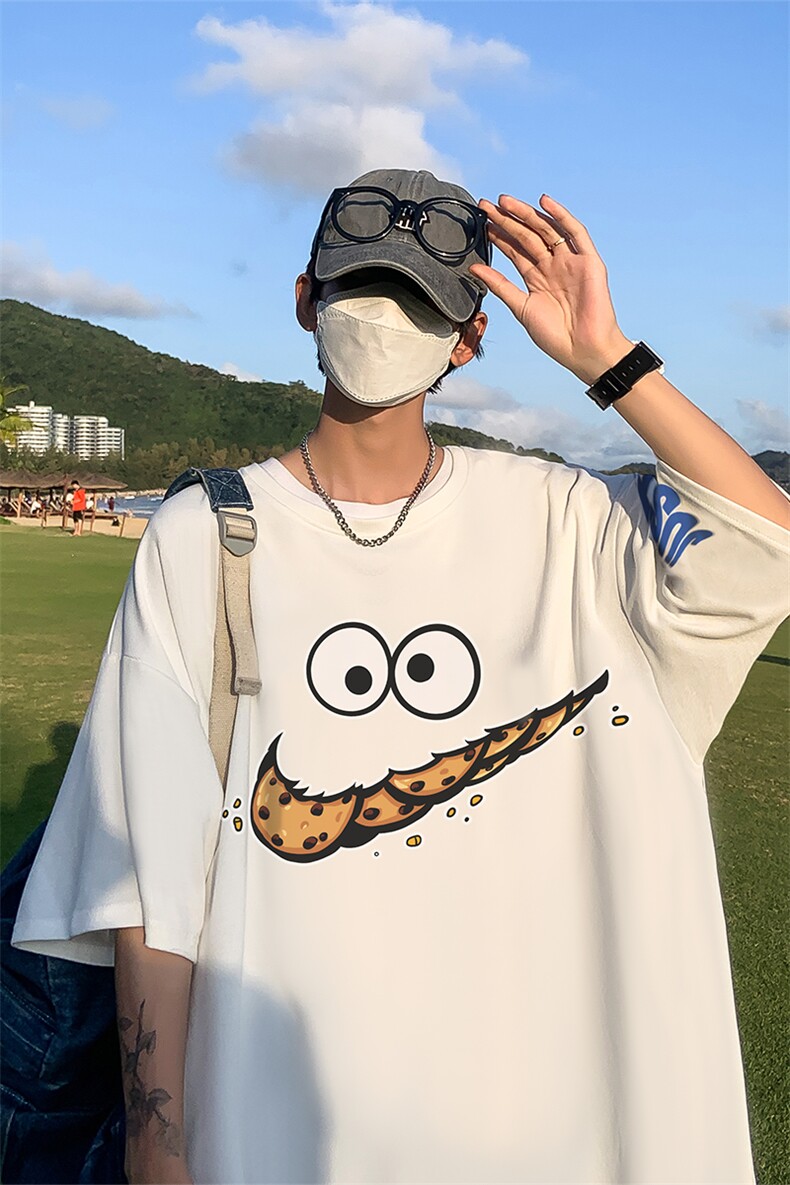 B239-D311-P28夏季短袖t恤男趣味卡通印花体恤上衣,男装T恤,星座514-2(原B239)