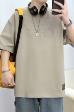 wassuphappy白色短袖t恤男夏季新款潮牌ins冰丝薄款半袖体恤上衣，男装T恤，星座1106-2（原1111B）