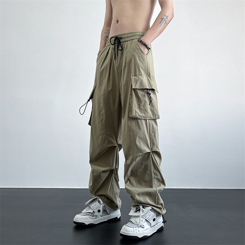 美式hiphop高街宽松弹力工装ins休闲裤货号K2301P55,男装休闲裤,电商A063