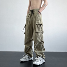 美式hiphop高街宽松弹力工装ins休闲裤货号K2301P55，男装休闲裤，电商A063