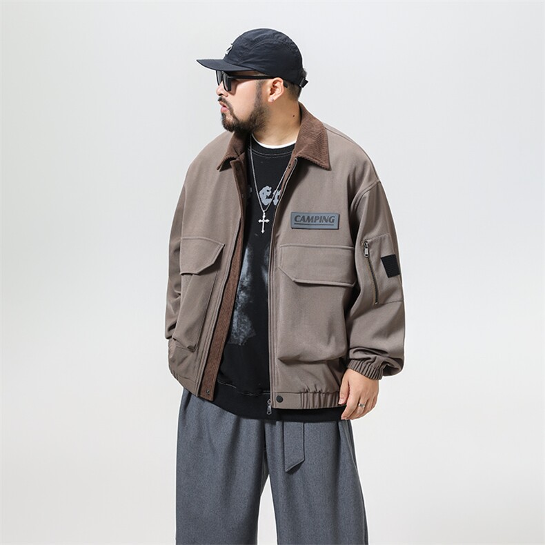 美式复古大口袋工装夹克男翻领飞行员外套A436-25061-P95165,男装夹克,电商A436