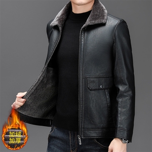 2024年新款男士皮衣羽绒服P195图片