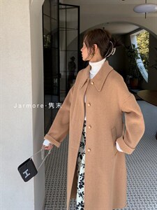 2021Jarmore隽末高端定制金属亮丝阔气小姐姐双面羊绒图片