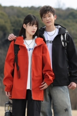 新款男女高品质户外登山服青少年学生冲锋衣夹克外套HS6611-P80，男装夹克，星座1206（原A206）