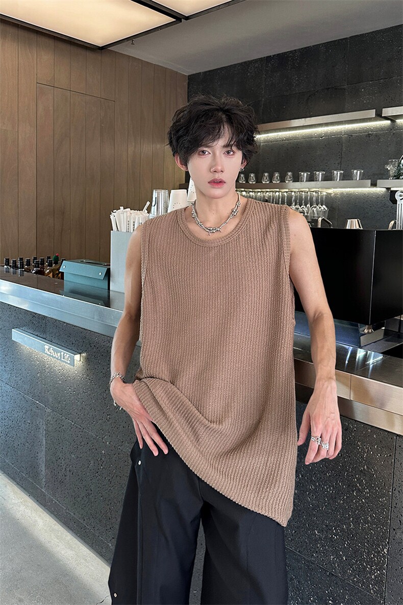 8XL-M特大码无袖T恤男肌理感冰丝坎肩运动篮球背心男DX320P30,男装背心/马甲,电商D206-1