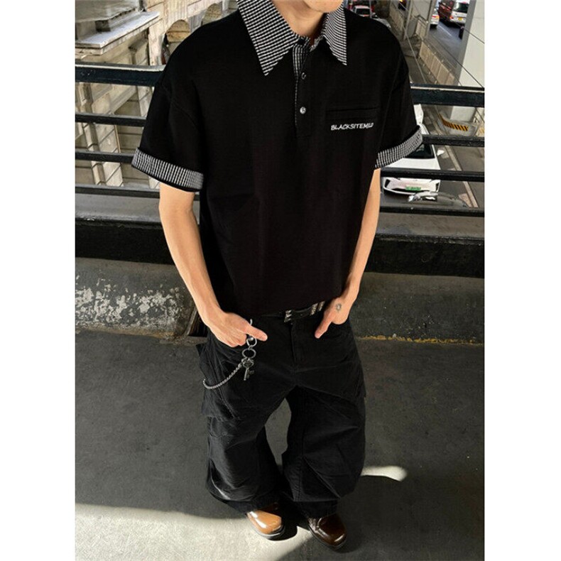 夏季新款精棉珠地空气层短款短袖polo衫男女宽松上衣 TY71图片