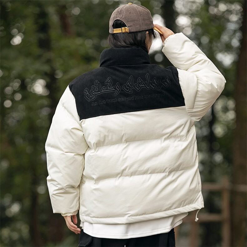 2026冬季新款男日系潮牌拼色宽松休闲棉服加厚外套MY378-F146,男装棉衣,电商A101（原外27）