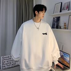 抖音品质秋季新款宽松卫衣百搭落肩袖上衣JK23381特批25-控48，男装卫衣，星座605(原A050)