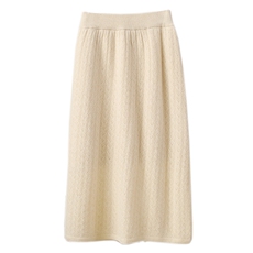 2024秋款时尚菱形花纹半身裙高腰显瘦百搭针织裙优雅气质女装，女装半身裙，玛莎羊绒