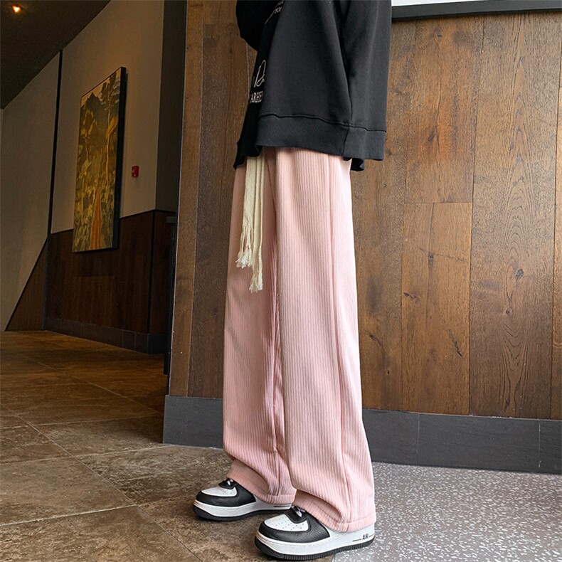 8XL-M秋冬款特大码胖子运动裤灯芯绒卫裤男9028P45控58，男装休闲裤，电商D206-1