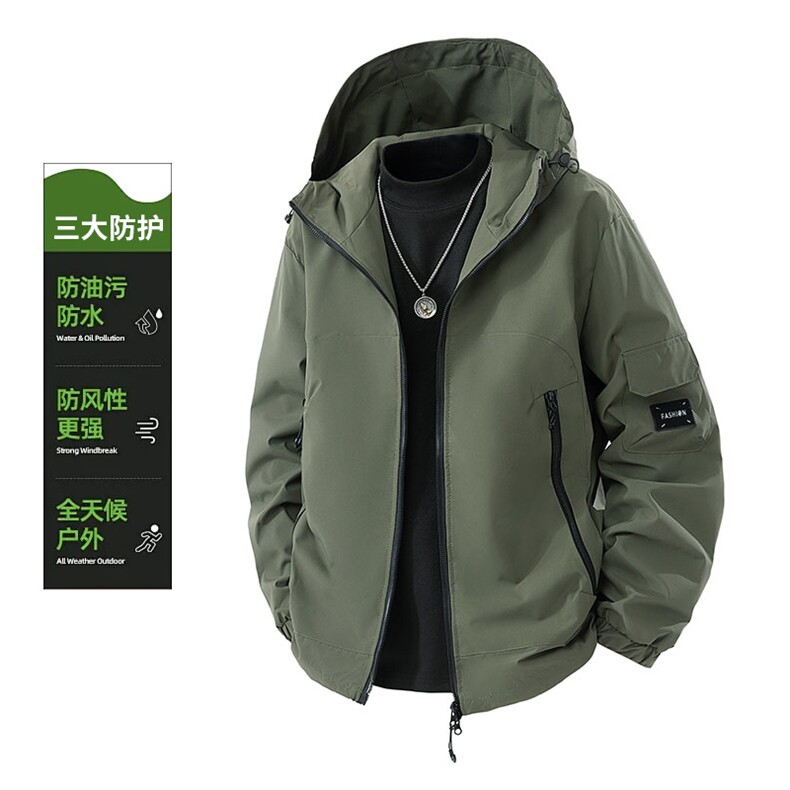 冲锋衣设计感外套男女同款高级感户外登山服F789-特价P40图片