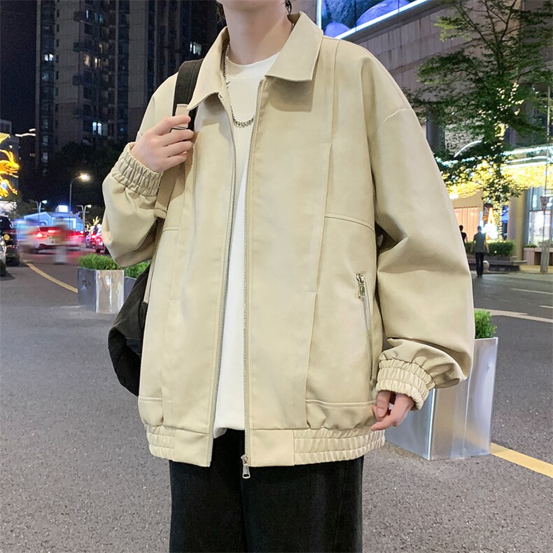 JK6833-P78L-9XL秋季新款大码美式重磅翻领休闲夹克控128,男装夹克,星座109