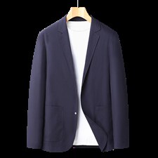 时尚潮流宽松上衣西装爸爸装男士新款免烫薄款纯色外穿西服外套，男装西服，电商B212（原钱塘6029）