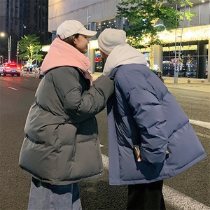 情侣装棉衣加厚连帽假两件拼接棉服棉袄 A071-Y281-P120图片