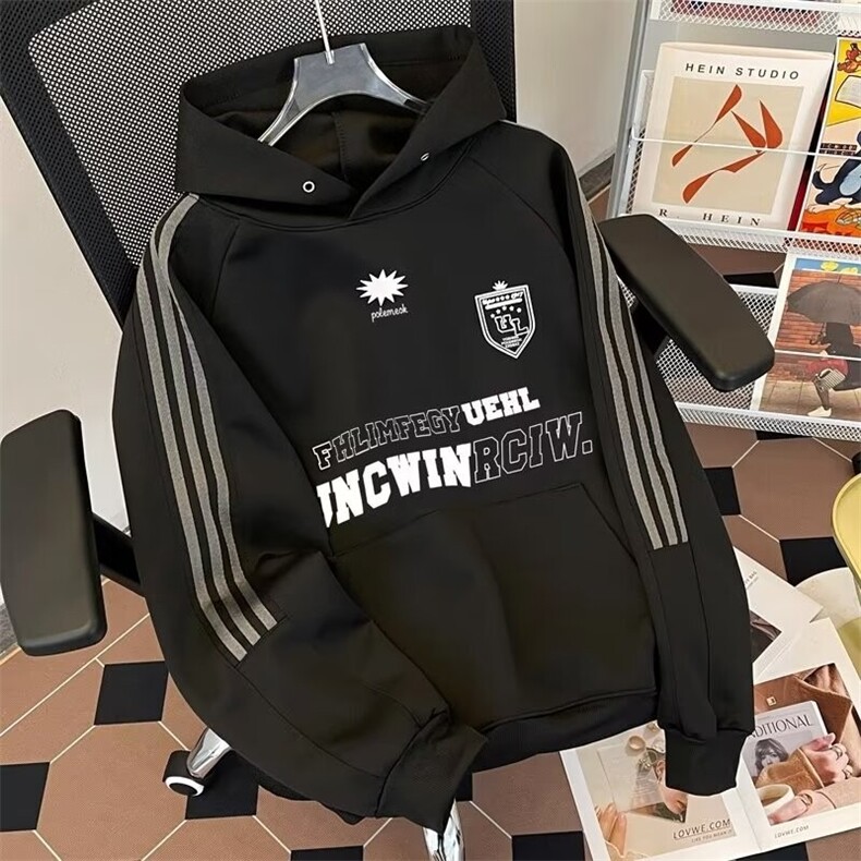 卫衣男春秋季2024新款外套美式高街宽松男生潮牌连帽衣服W111/P48,男装卫衣,星座506