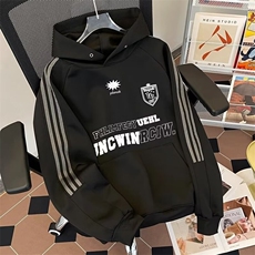 卫衣男春秋季2024新款外套美式高街宽松男生潮牌连帽衣服W111/P48，男装卫衣，星座506