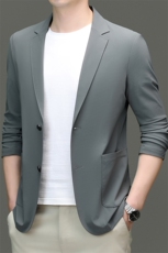 R-DM2401男式2024年秋季新款长袖薄款西服休闲商务便服西装单西，男装西服，电商B360